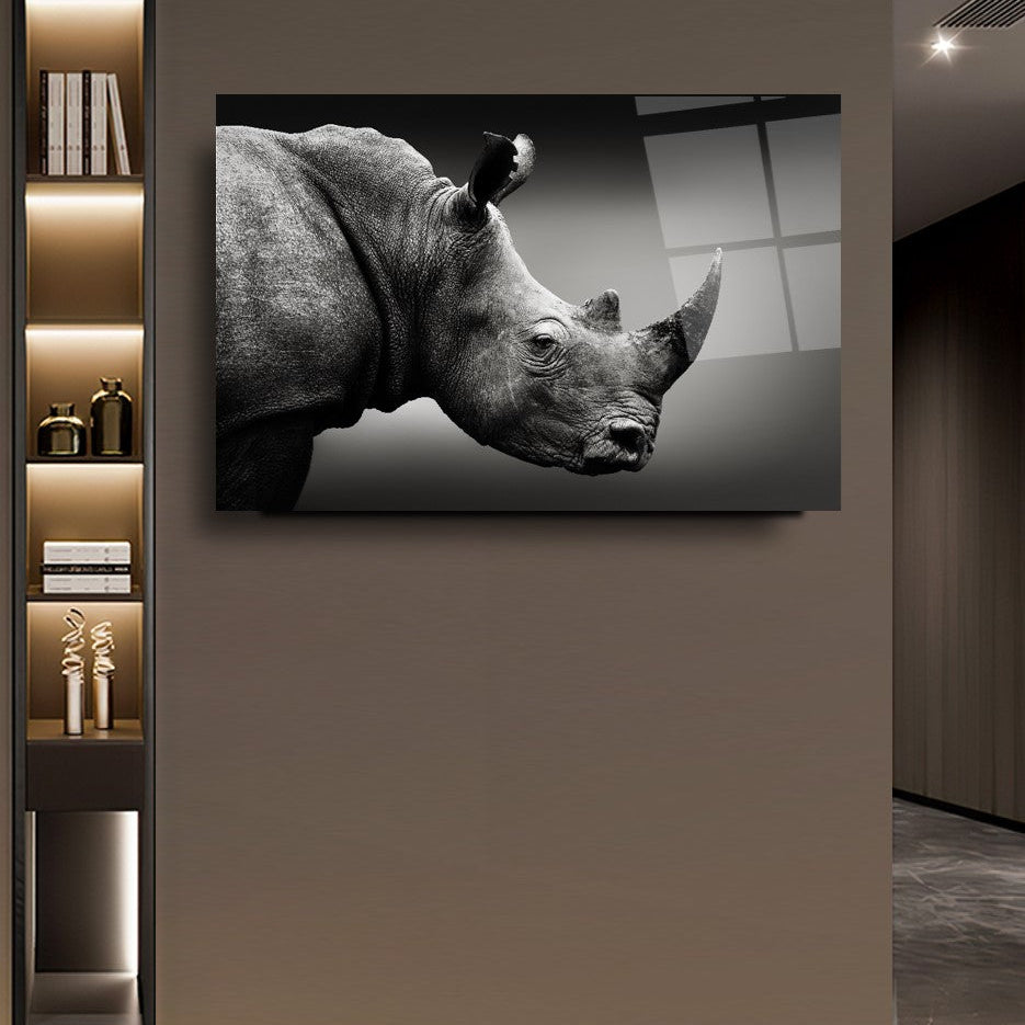 Gergedan Yatay Cam Tablo