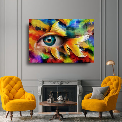 Göz Yatay Cam Tablo
