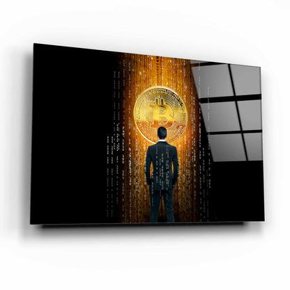 Bitcoin Yatay Cam Tablo