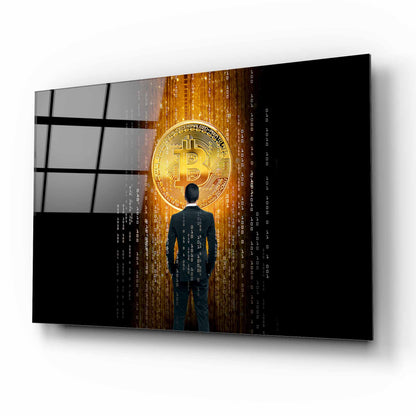 Bitcoin Yatay Cam Tablo