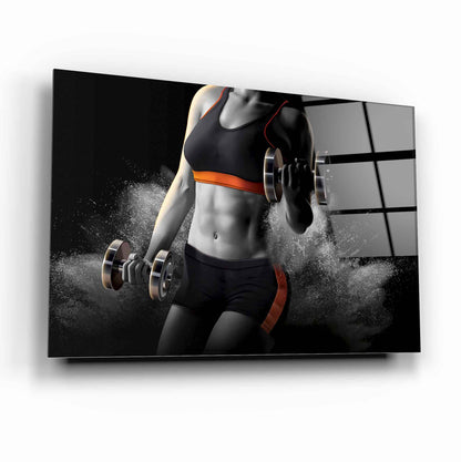 Fitness Yatay Cam Tablo