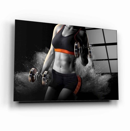 Fitness Yatay Cam Tablo