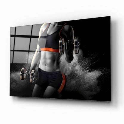Fitness Yatay Cam Tablo