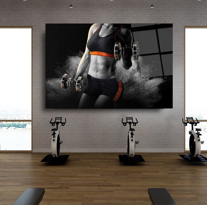 Fitness Yatay Cam Tablo