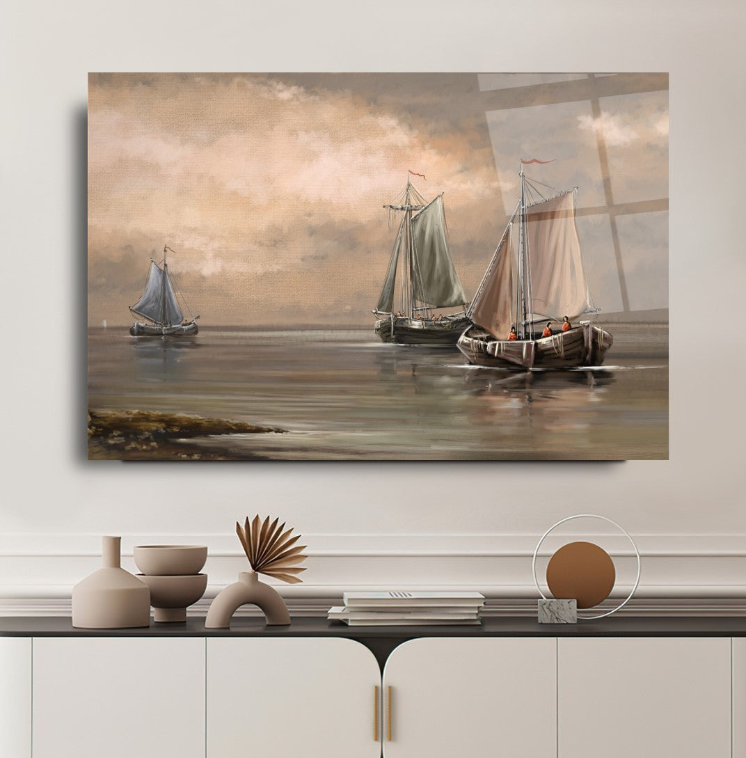 Yelken Yatay Cam Tablo