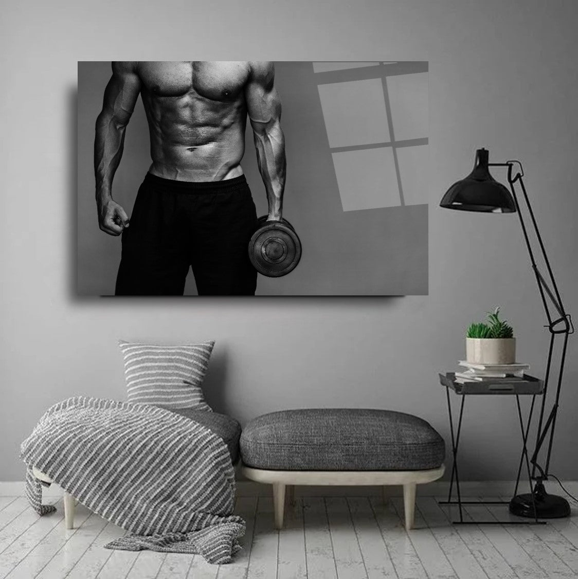 Fitness Yatay Cam Tablo