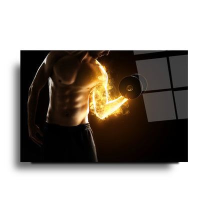 Fitness Yatay Cam Tablo