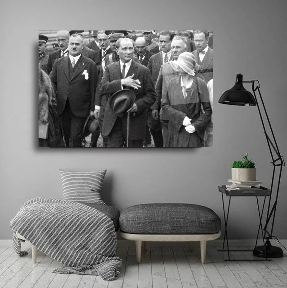 Atatürk Yatay Cam Tablo