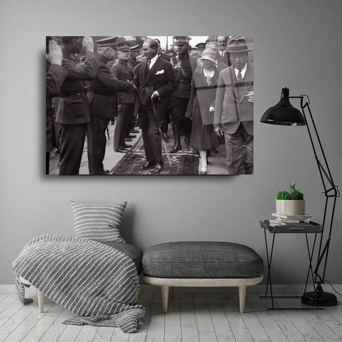 Atatürk Yatay Cam Tablo
