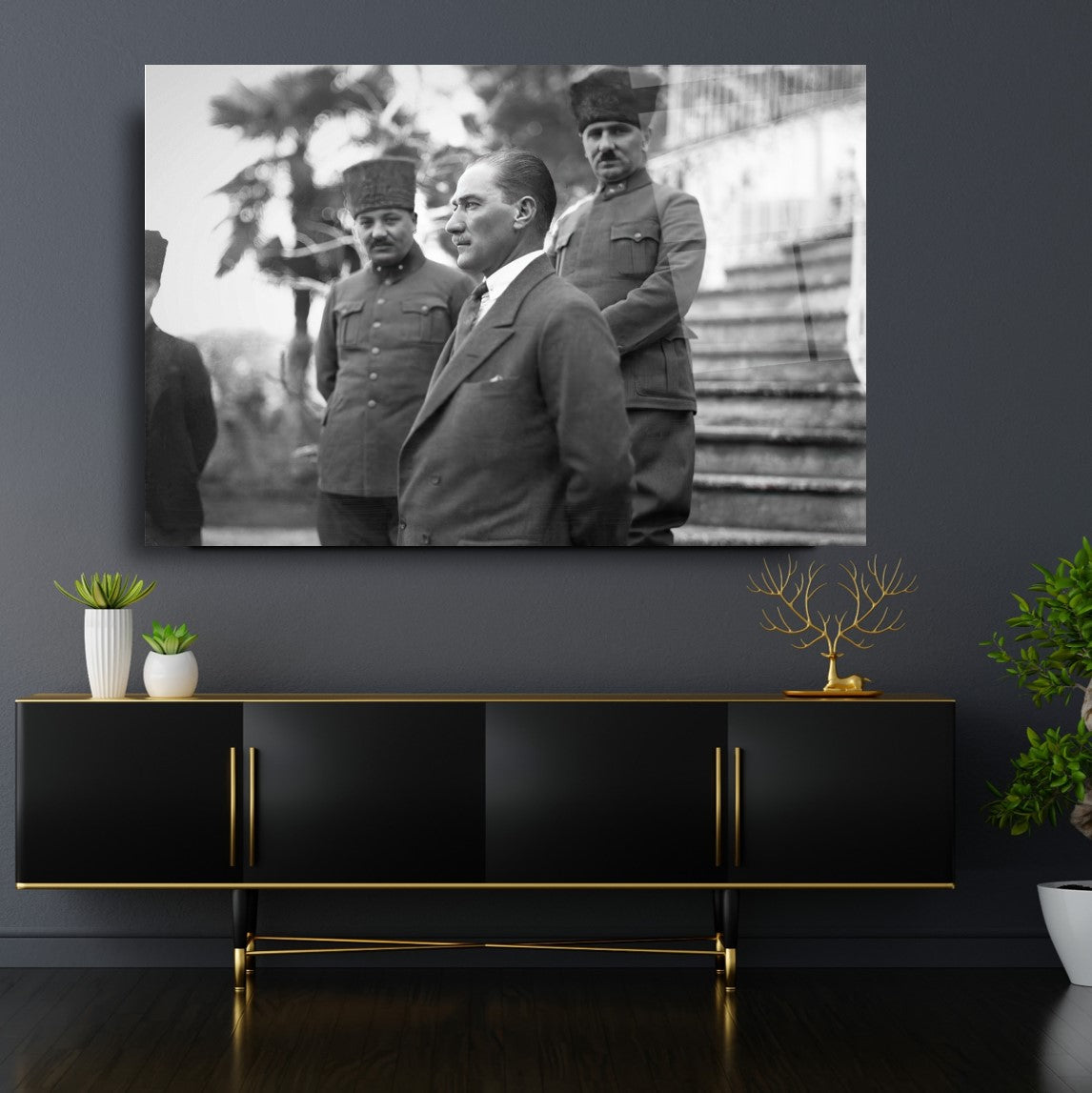 Atatürk Yatay Cam Tablo