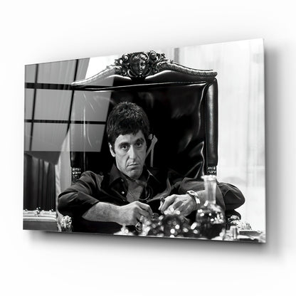 Tony Montana Yatay Cam Tablo