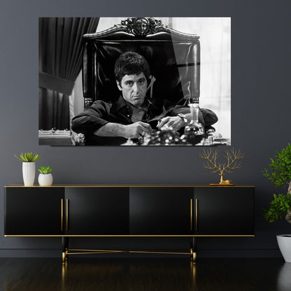 Tony Montana Yatay Cam Tablo