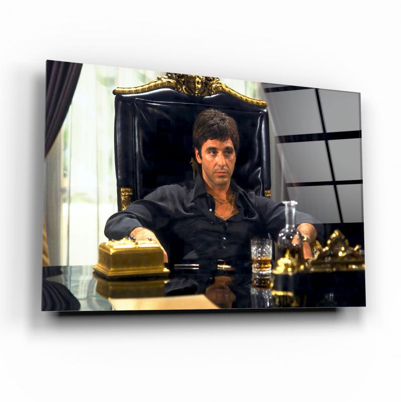 Tony Montana Yatay Cam Tablo