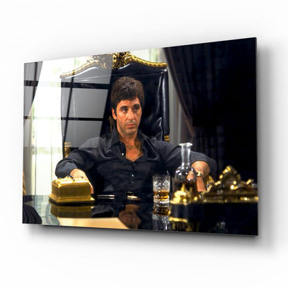 Tony Montana Yatay Cam Tablo