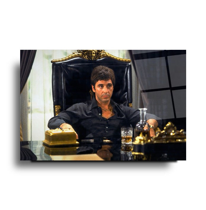 Tony Montana Yatay Cam Tablo