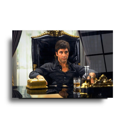Tony Montana Yatay Cam Tablo