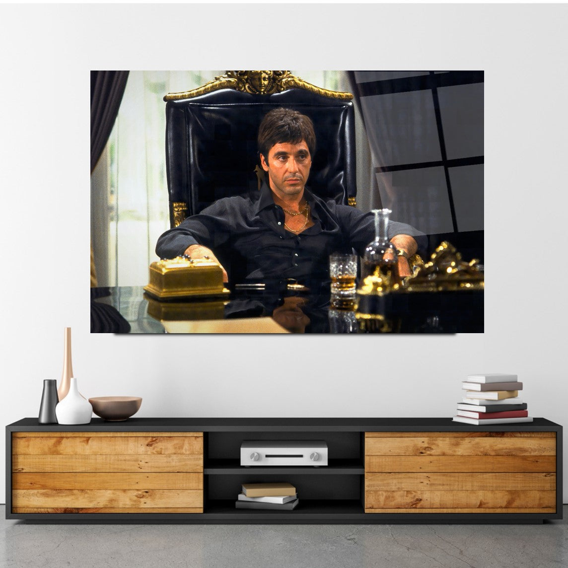 Tony Montana Yatay Cam Tablo