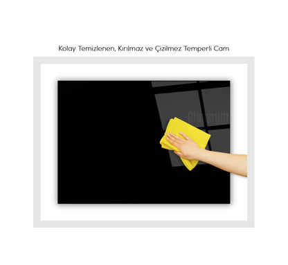 Kaplan Yatay Cam Tablo