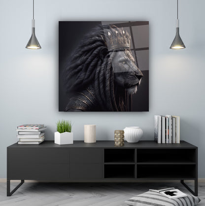 Aslan Kare Cam Tablo