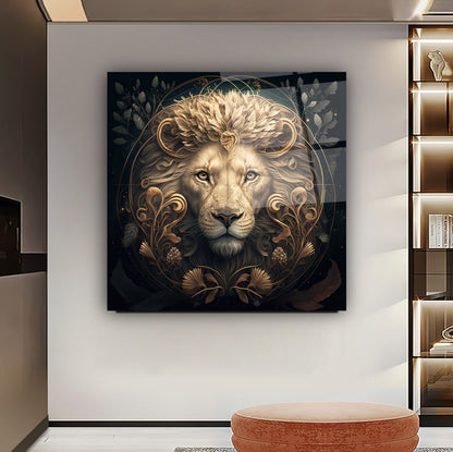 Aslan Kare Cam Tablo