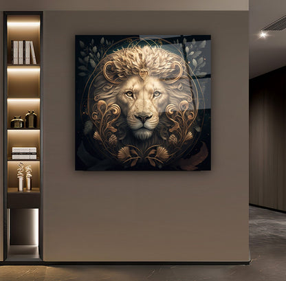 Aslan Kare Cam Tablo