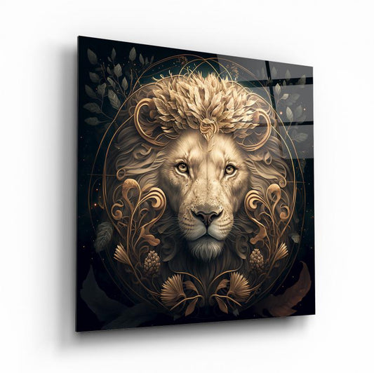 Aslan Kare Cam Tablo