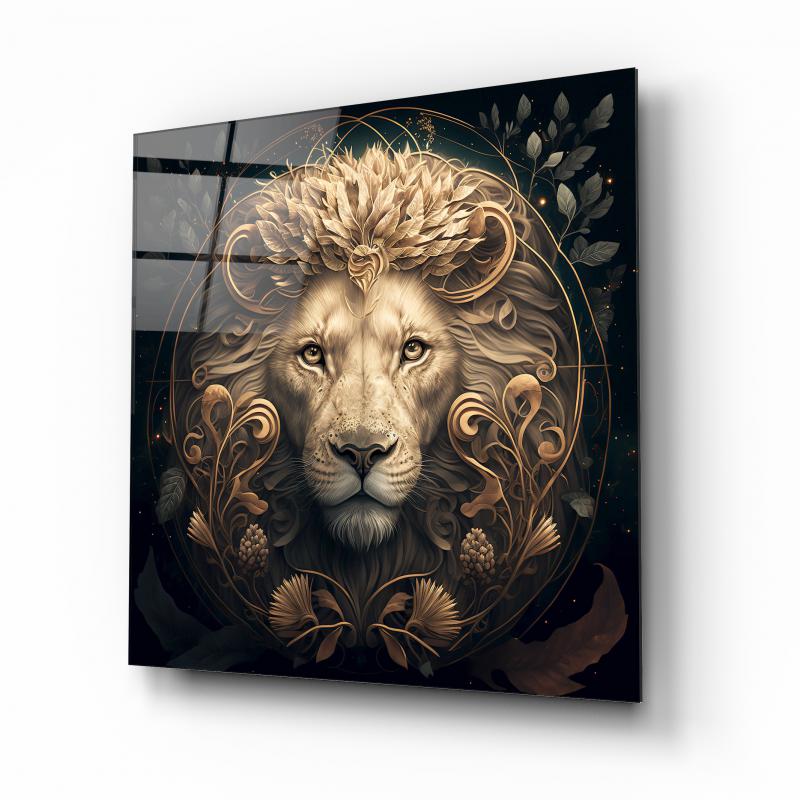 Aslan Kare Cam Tablo