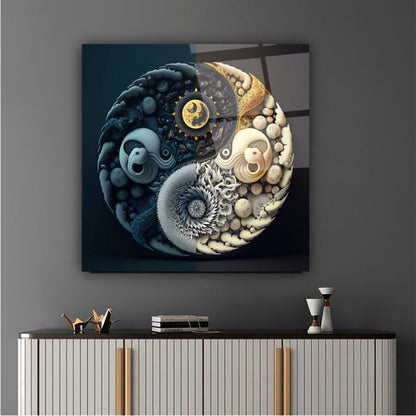 Ying Yang Kare Cam Tablo