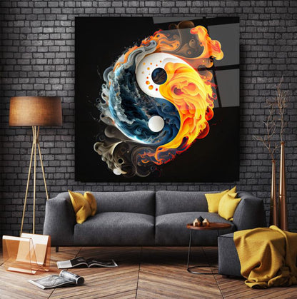 Ying Yang Kare Cam Tablo