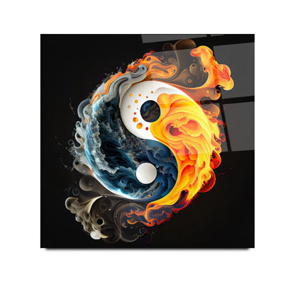 Ying Yang Kare Cam Tablo
