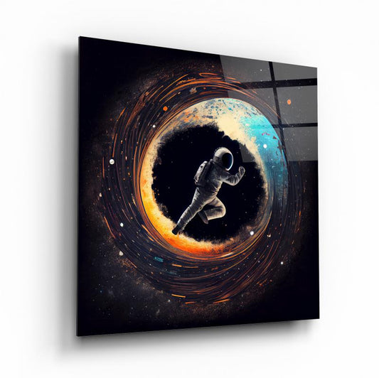 Astronot Kare Cam Tablo