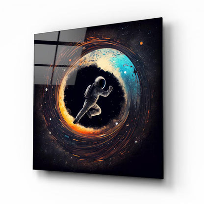 Astronot Kare Cam Tablo