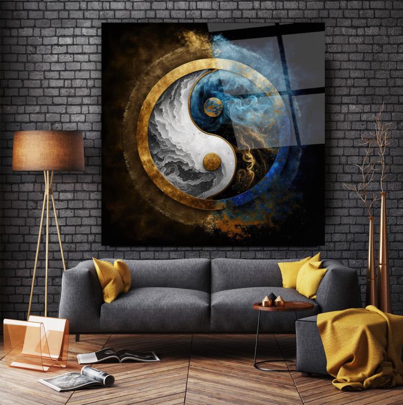 Ying Yang Kare Cam Tablo
