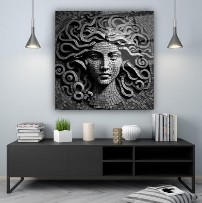 Medusa Kare Cam Tablo