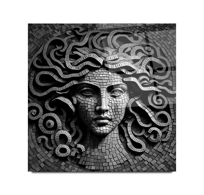 Medusa Kare Cam Tablo