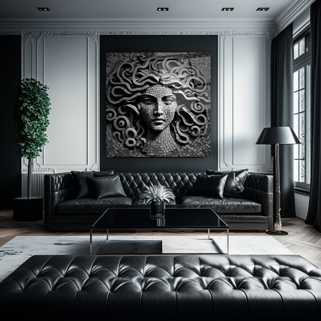 Medusa Kare Cam Tablo