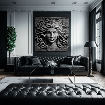 Medusa Kare Cam Tablo