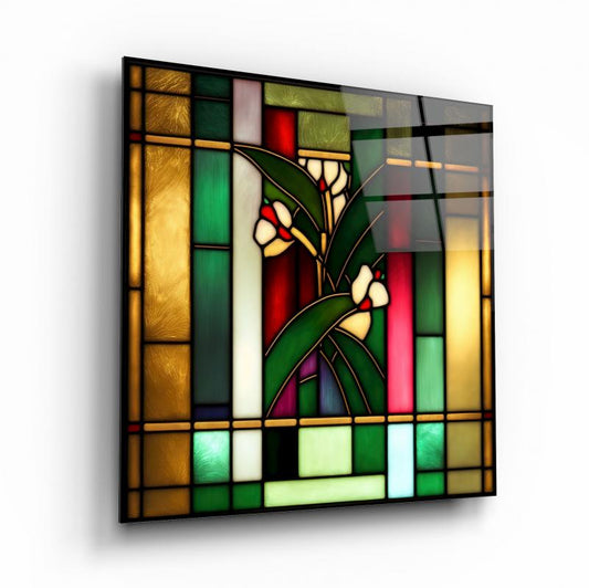 Vitray Kare Cam Tablo