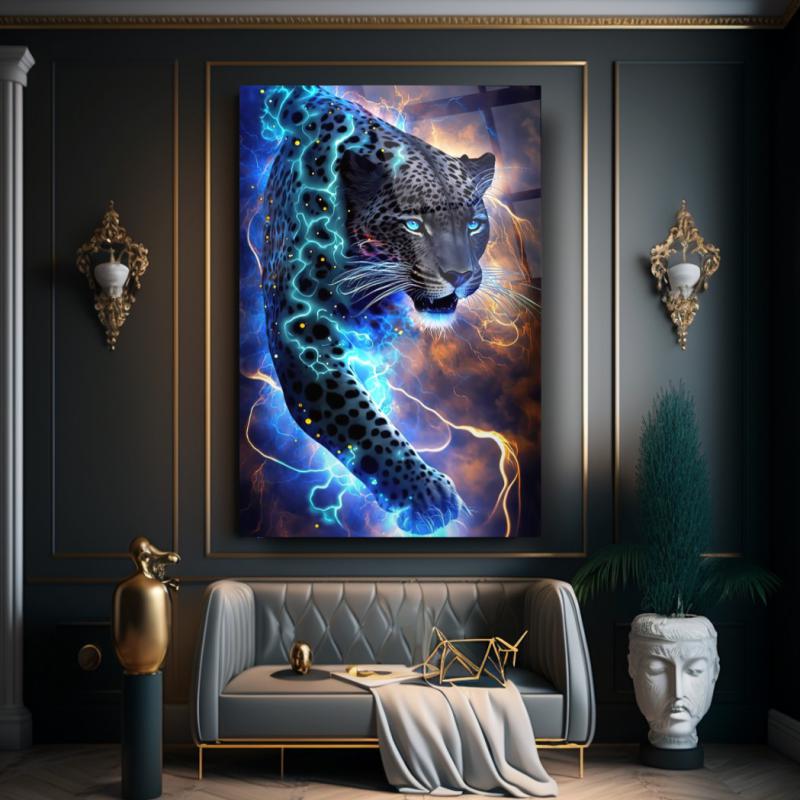 Leopar Dikey Cam Tablo