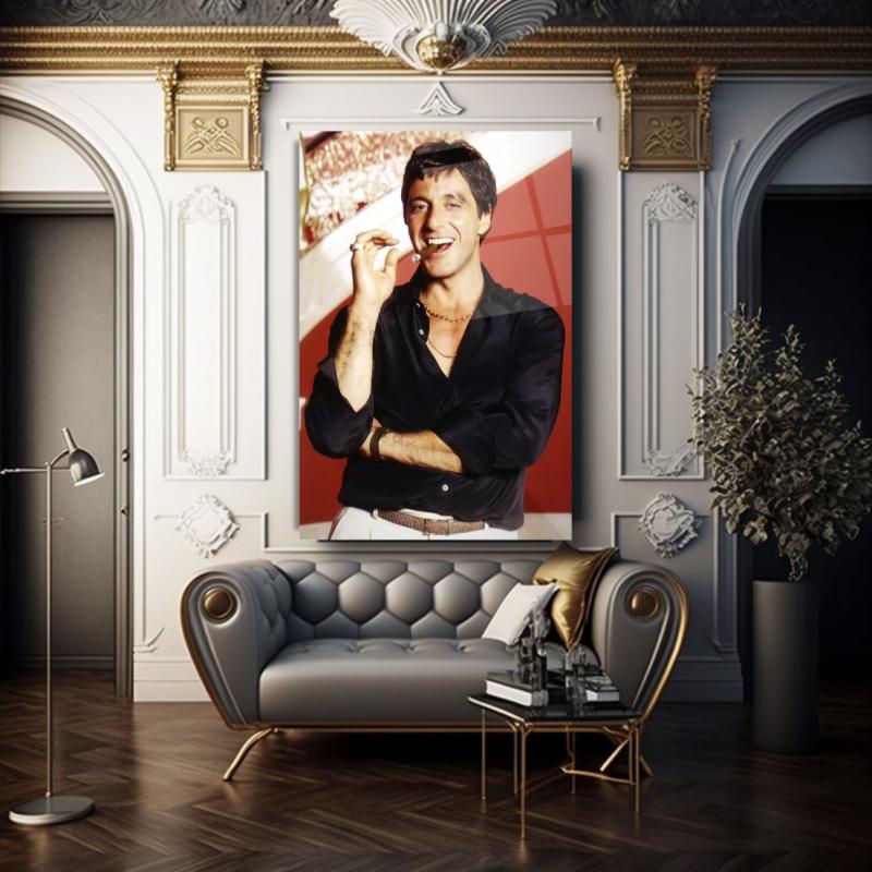 Tony Montana Scarface Dikey Cam Tablo