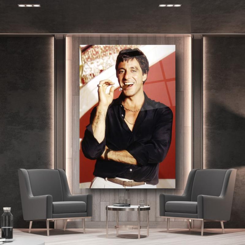 Tony Montana Scarface Dikey Cam Tablo