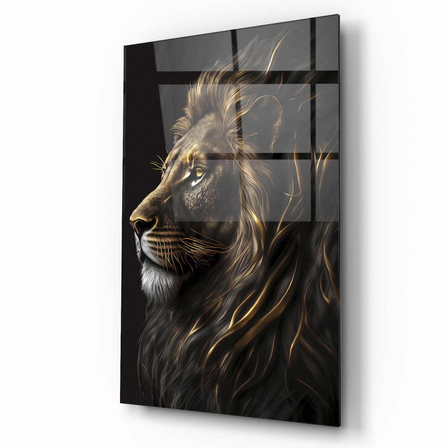 Aslan Dikey Cam Tablo
