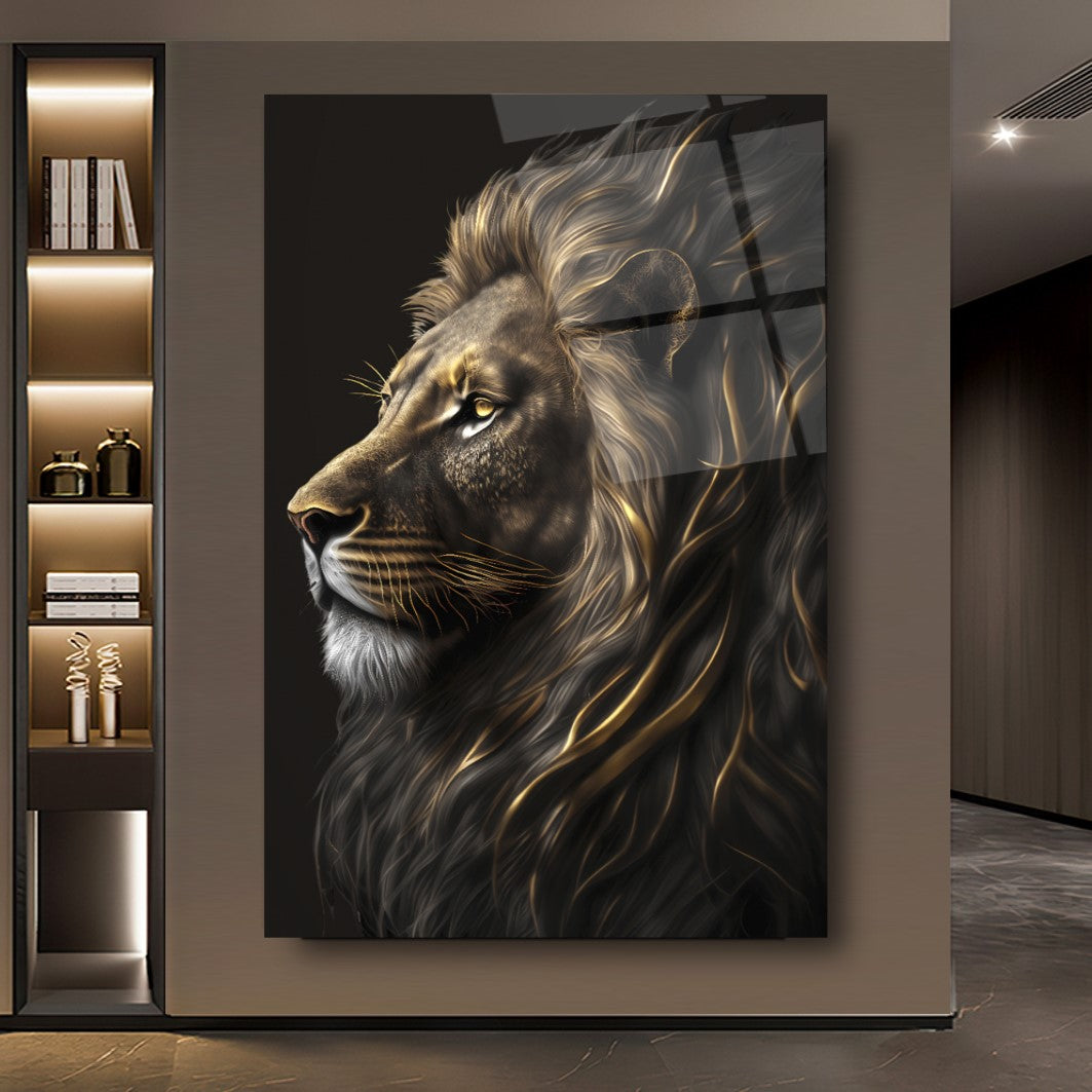 Aslan Dikey Cam Tablo