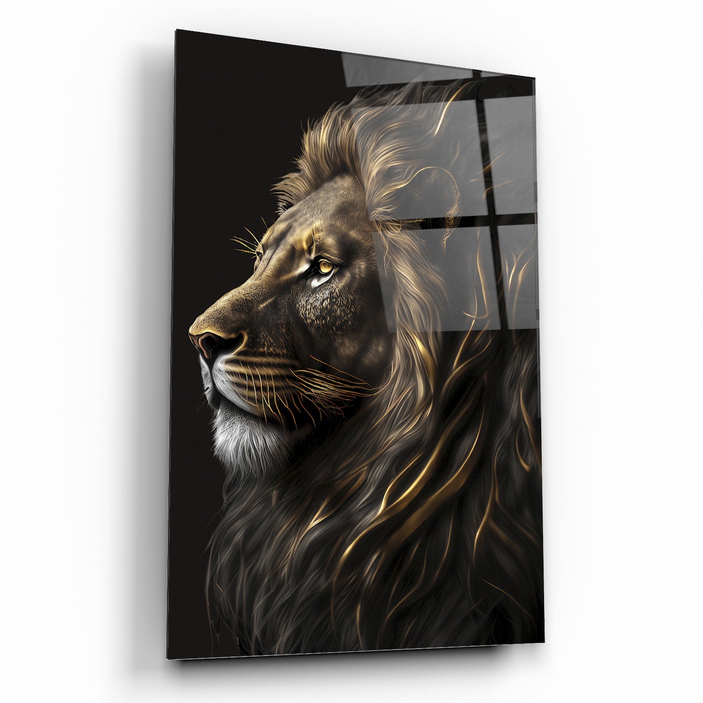 Aslan Dikey Cam Tablo