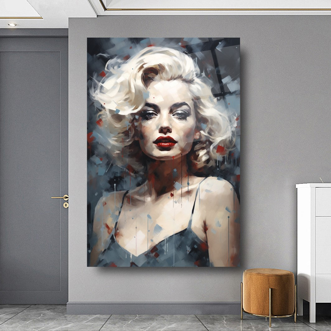 Marilyn Monroe Dikey Cam Tablo