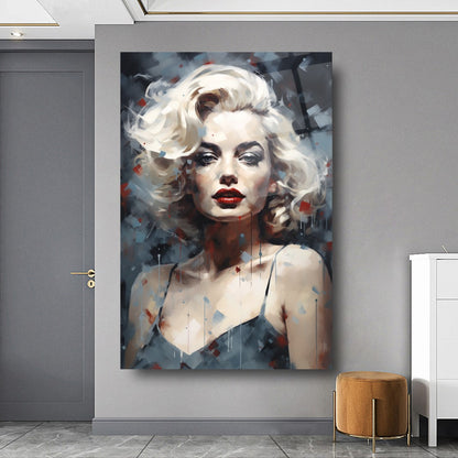 Marilyn Monroe Dikey Cam Tablo