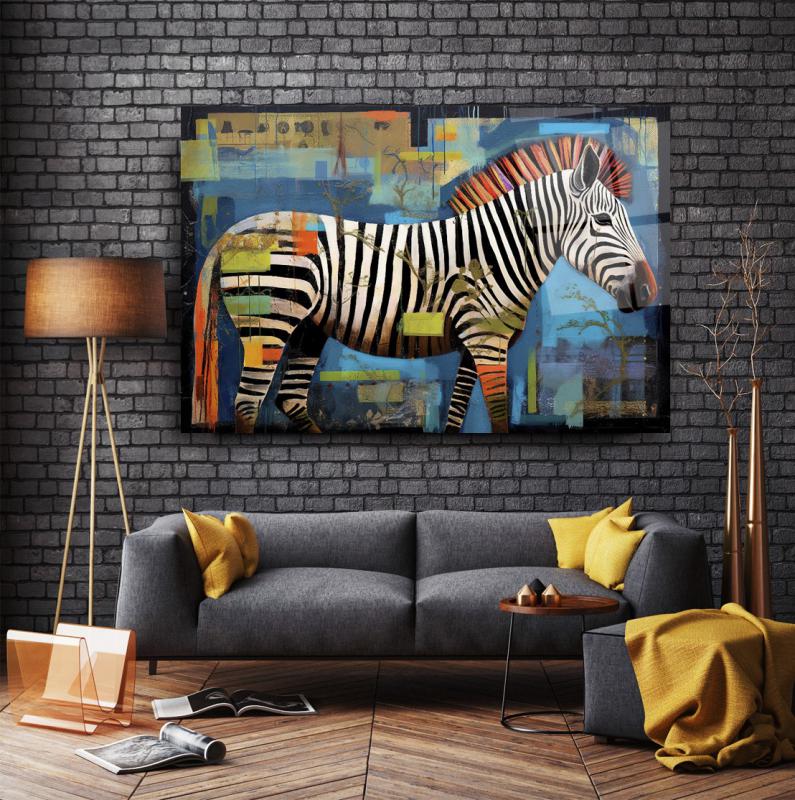 Zebra Yatay Cam Tablo