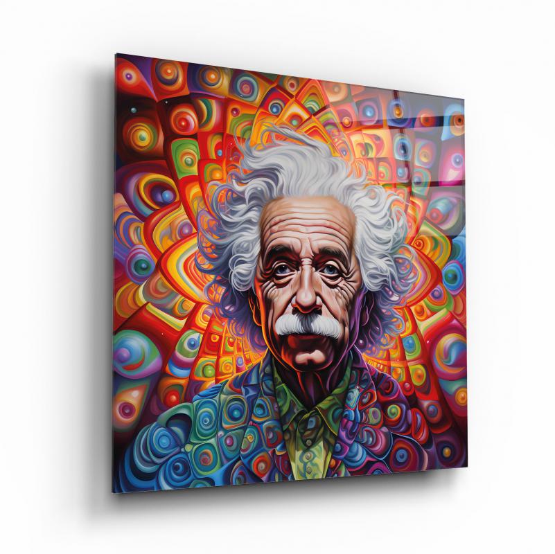 Albert Einstein Kare Cam Tablo