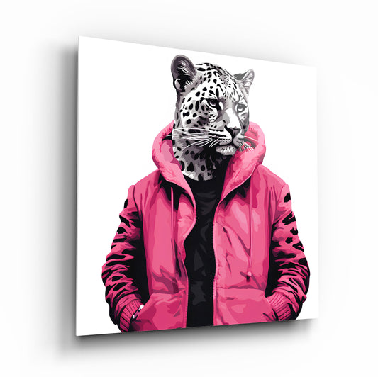 Leopar Kare Cam Tablo