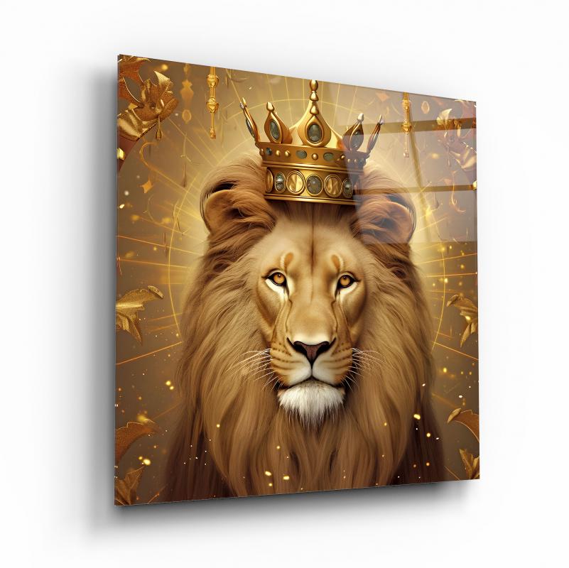 Aslan Kare Cam Tablo
